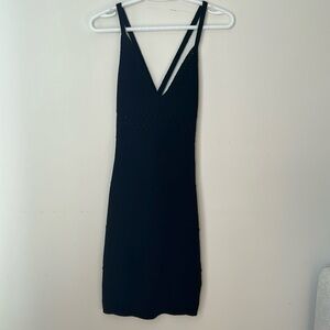 H&M black knit dress